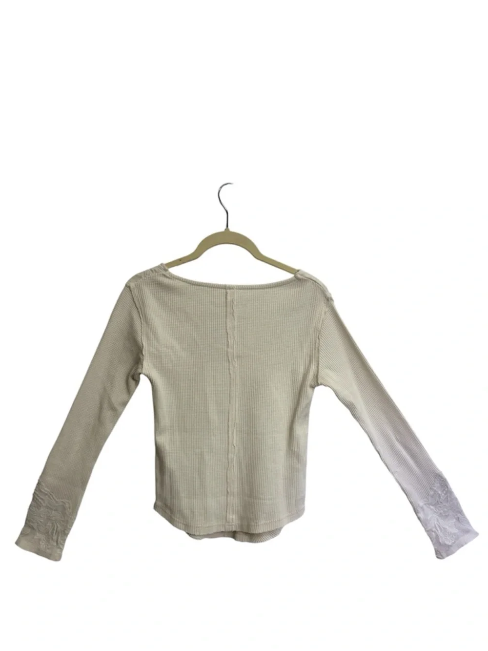 Free People Butterfly‎ Lace Trim Top, Size SMALL